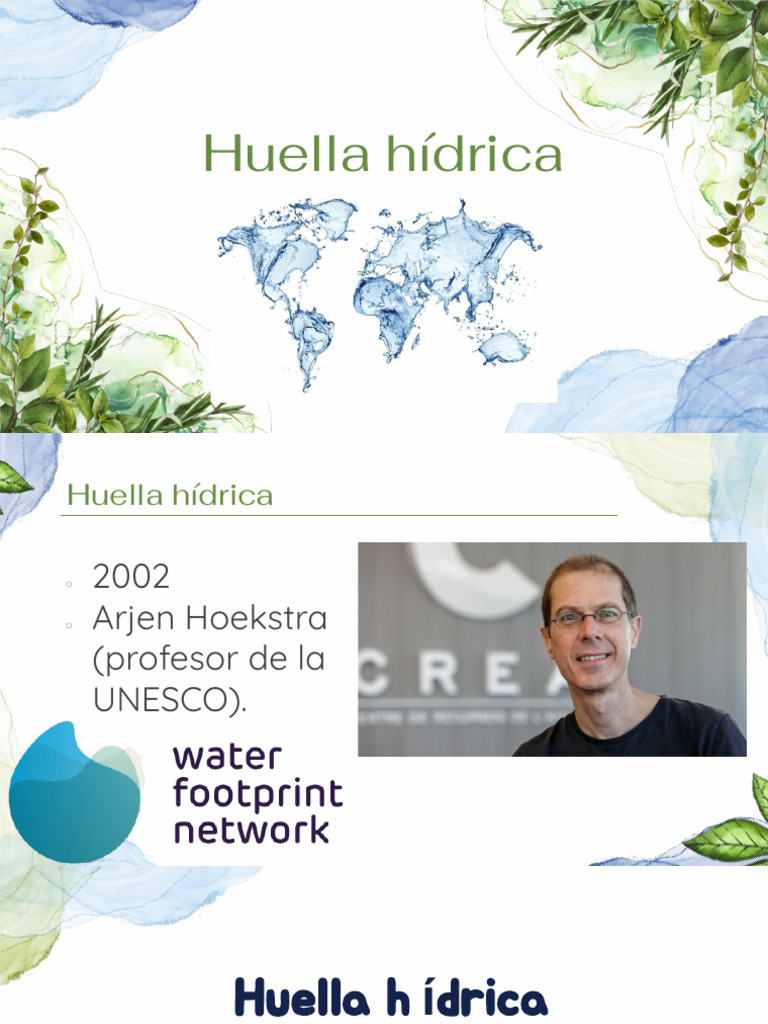 Huella Hídrica 2024 | PDF | Agua | Ciencias de la Tierra