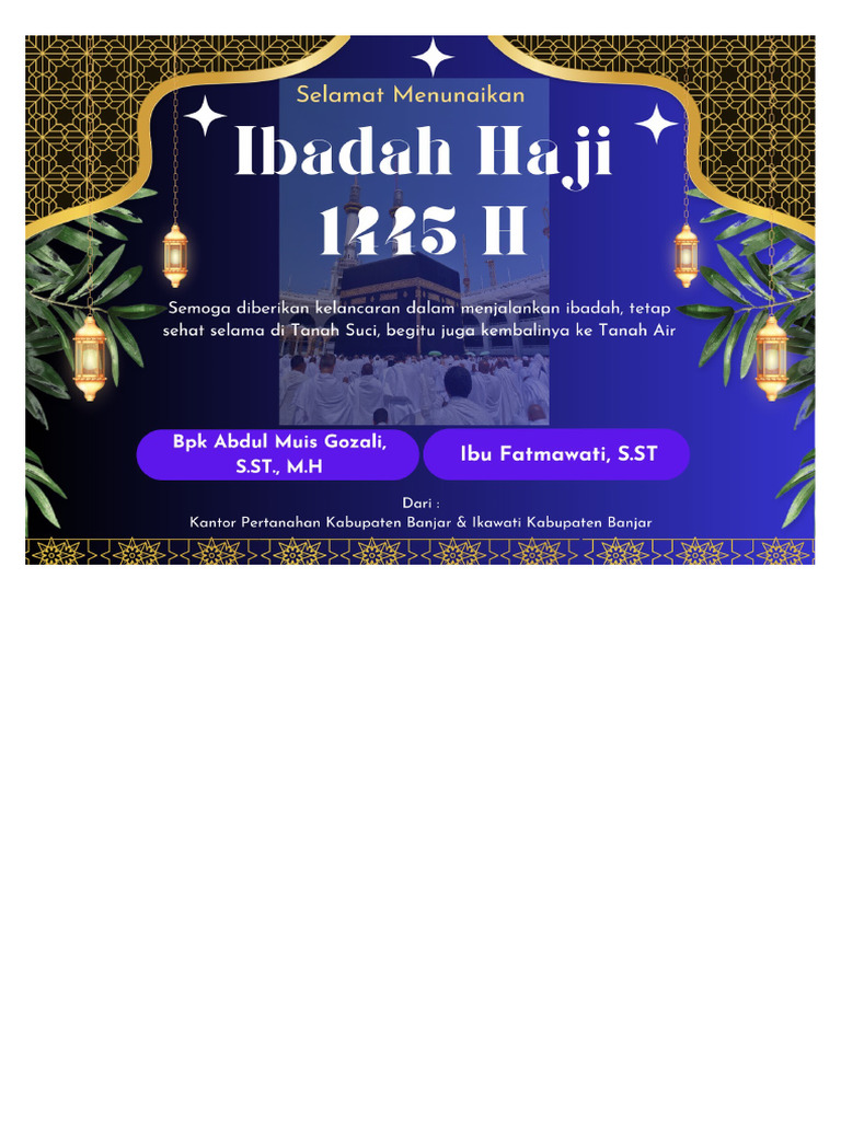 kartu ucapan haji 2 | PDF
