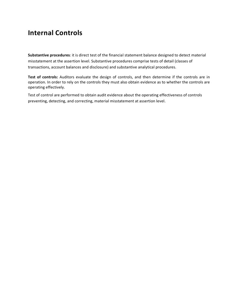 Internal Controls | PDF