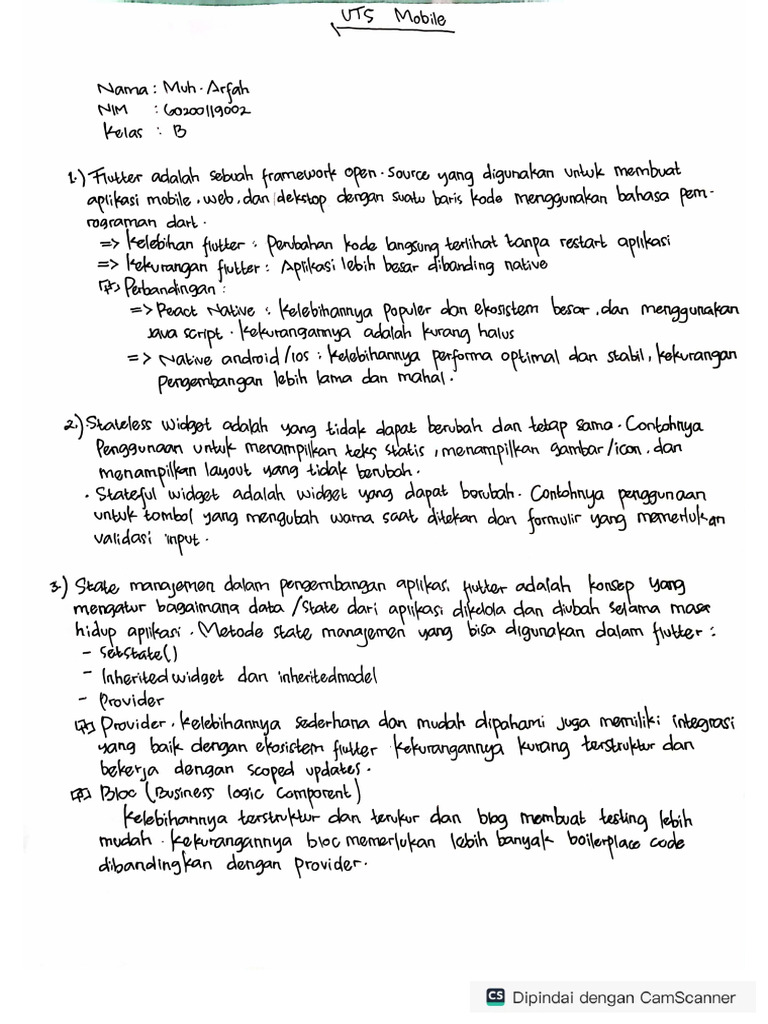 Mid Pemrograman Mobile Pdf