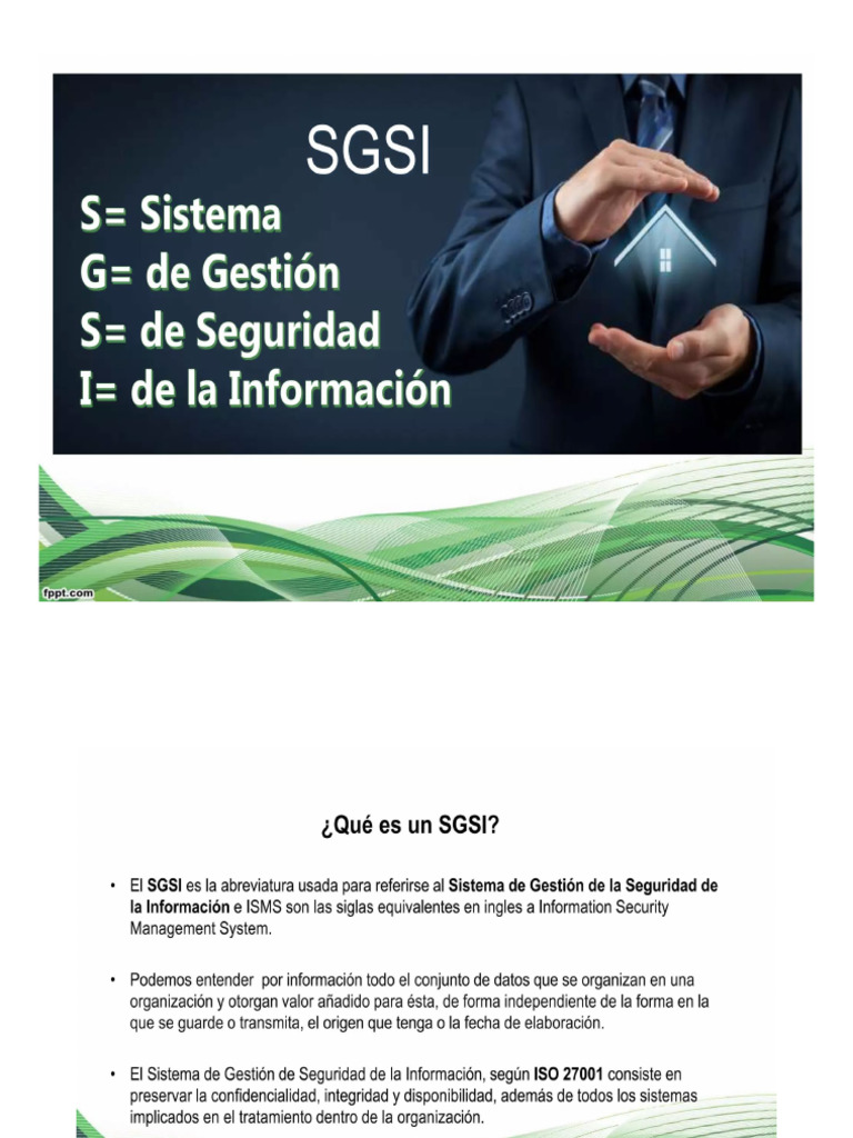 Sistema De Gestion De La Seguridad De La Informacion Sgsi Pdf