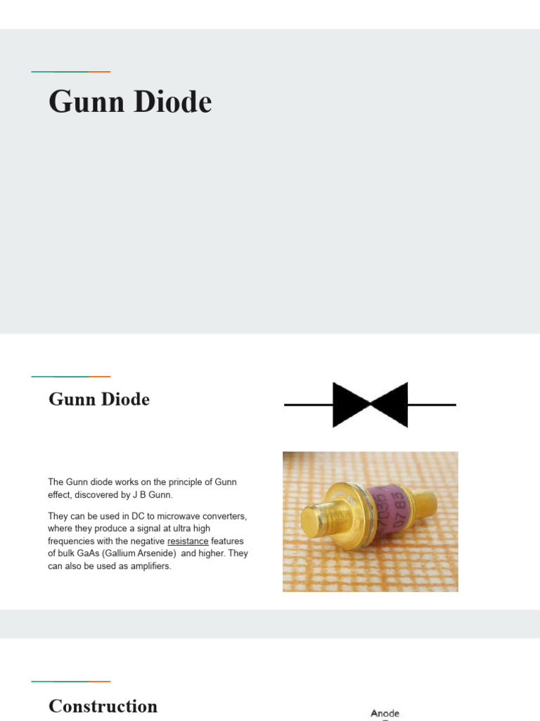 Gunn Diode PDF