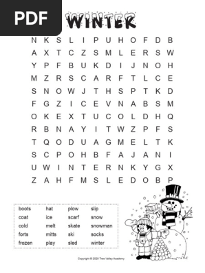 Winter Word Searches