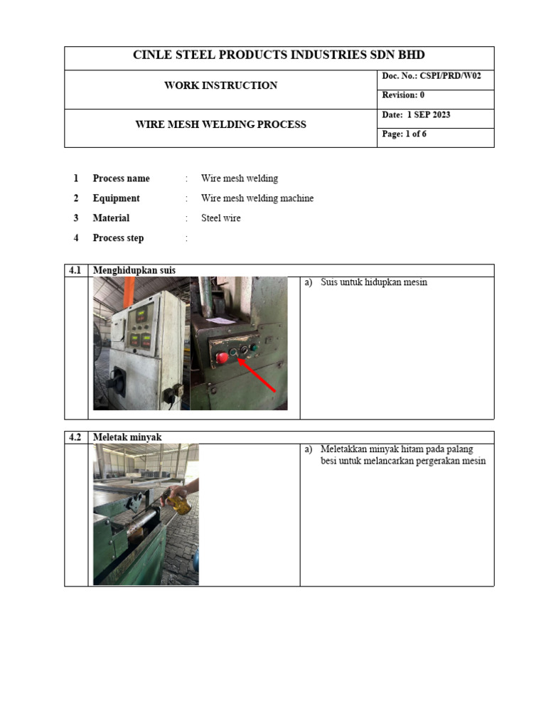 Wire Mesh Welding Process | PDF | Manufactured Goods | Joining