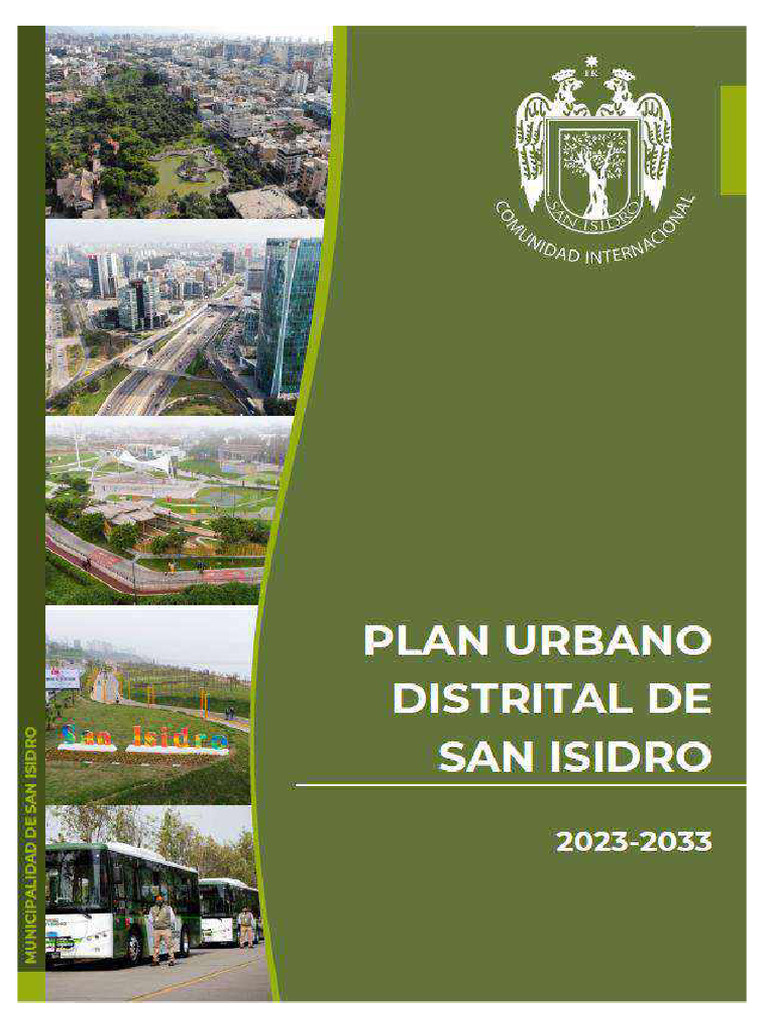 Plan Urbano Distrital San Isidro 2023-2033 | PDF | Arte