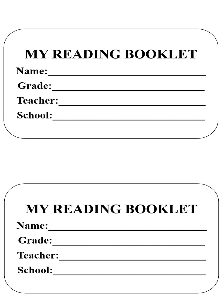 Reading Booklet for Early Learners | PDF