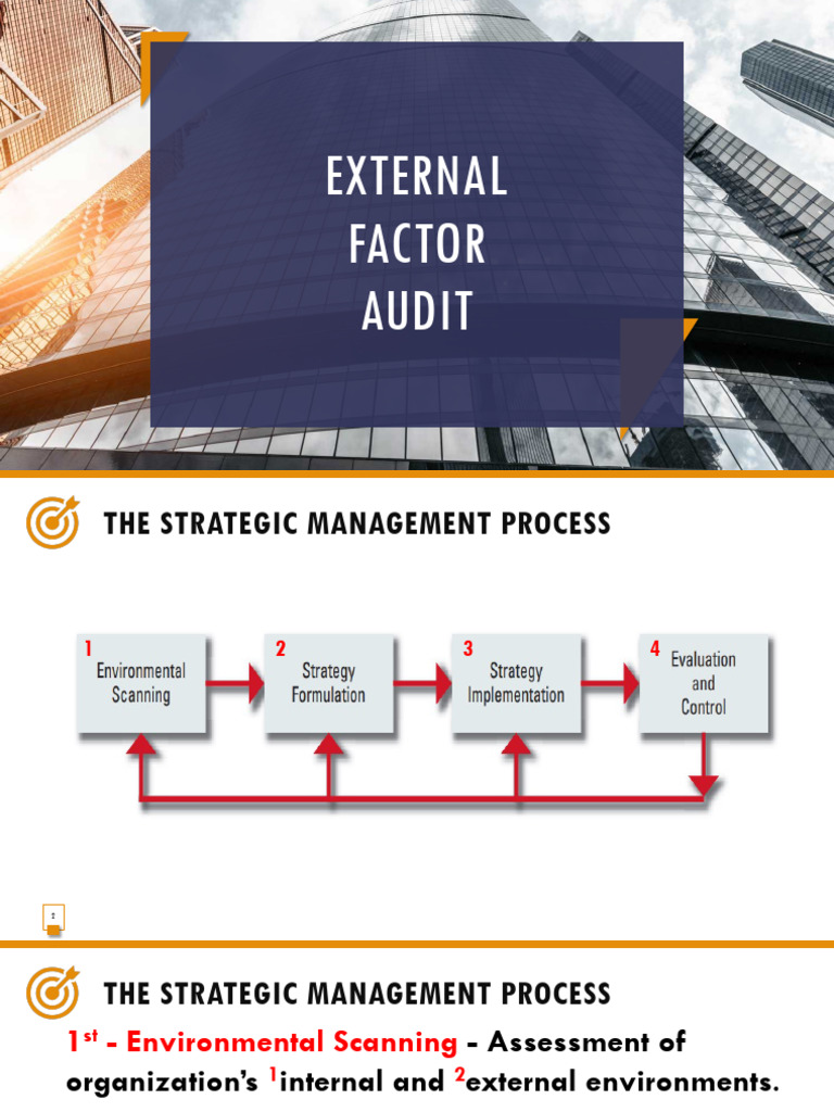 Lecture in ENTR External Factor Audit | PDF