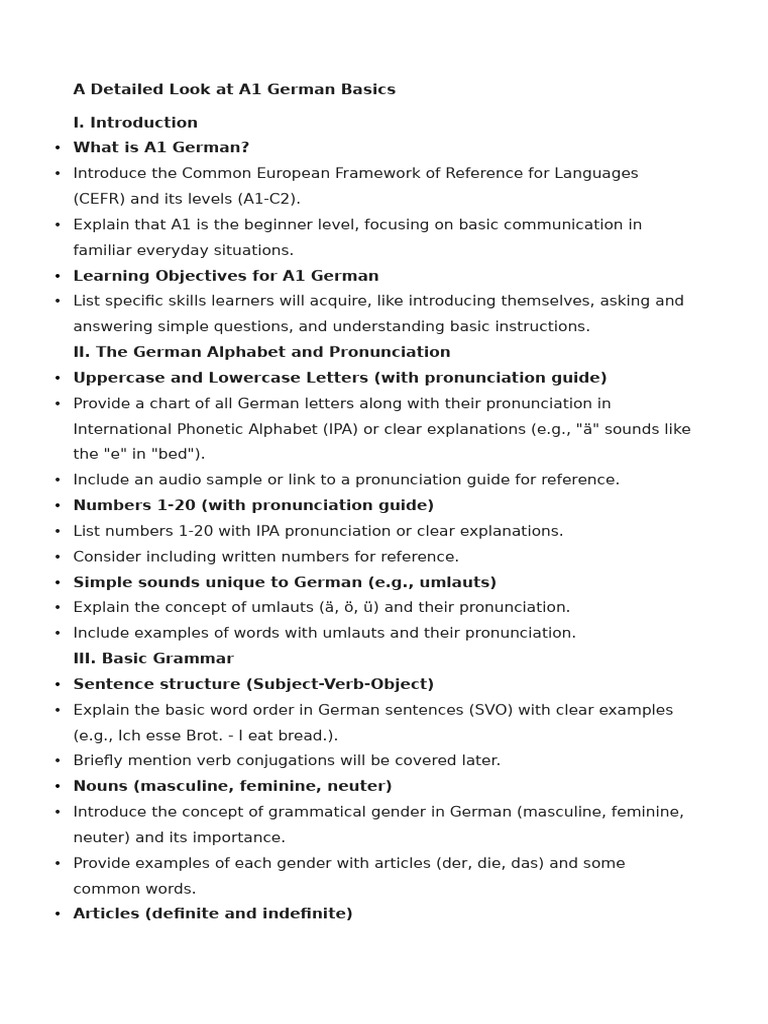 A1 Teachers Guide | PDF | Grammatical Gender | German Language