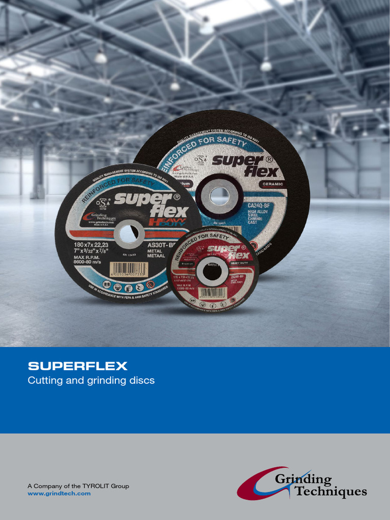 Superflex Cutting Discs Overview | PDF | Grinding (Abrasive Cutting ...