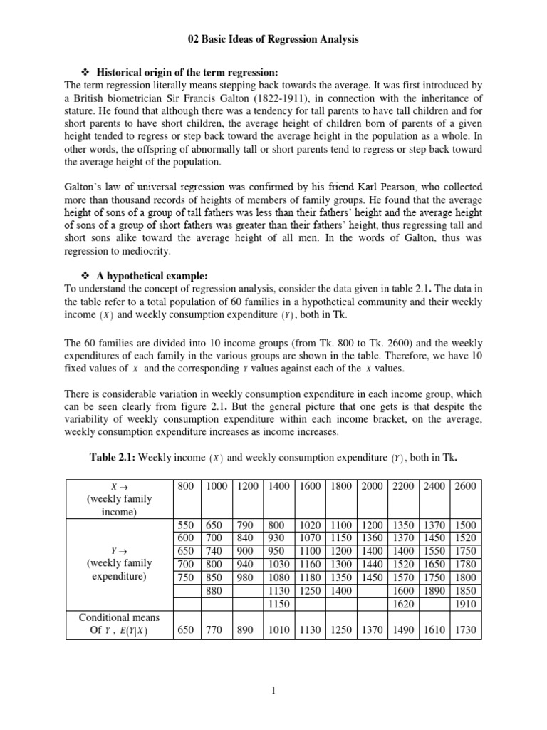 02 basic ideas of regression analysis pdf download free pdf linear