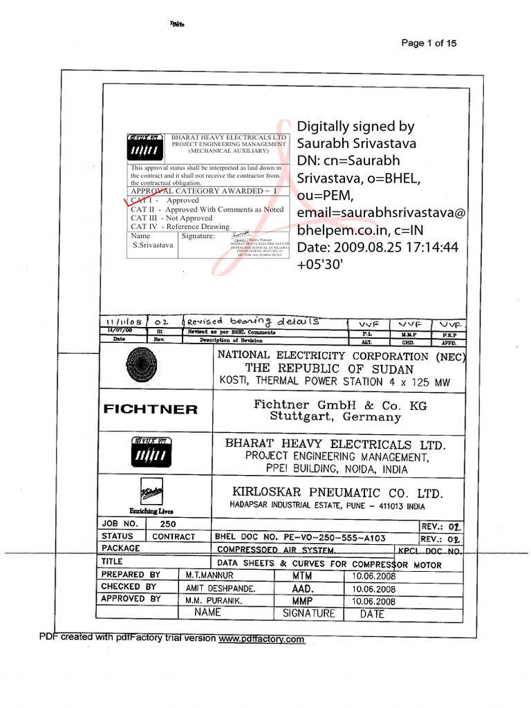 Compressor Motor Specifications Sheet | PDF | Electric Motor | Switch