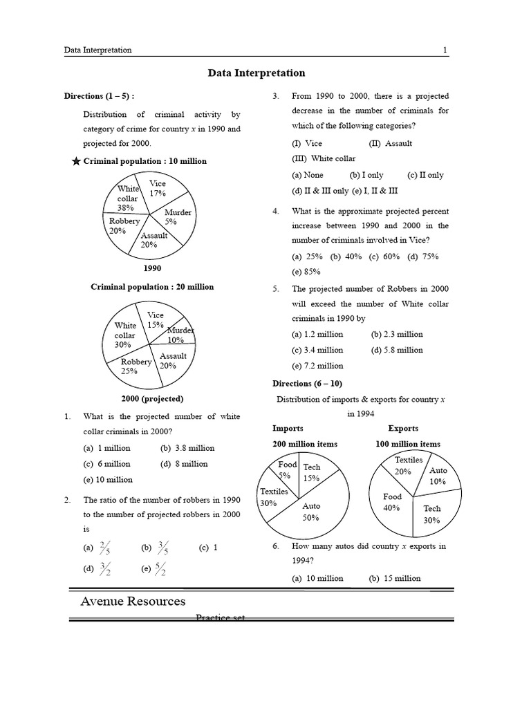 Data interpretation pdf robbery