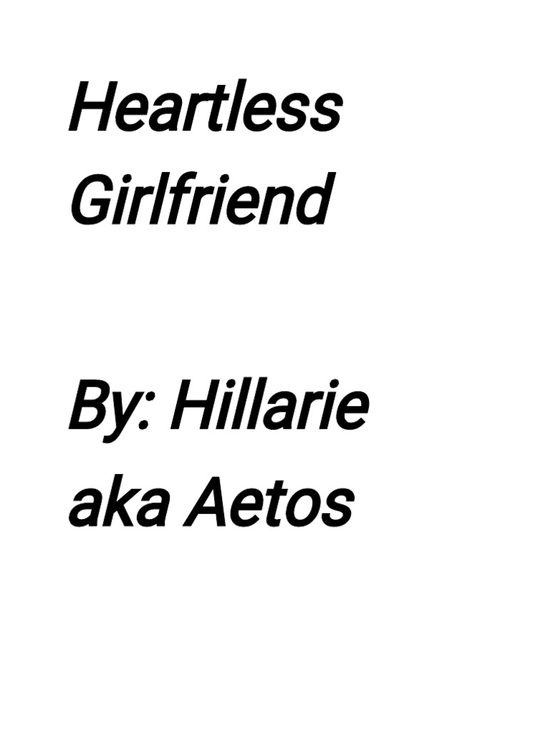 Heartless girlfriend full book pdf