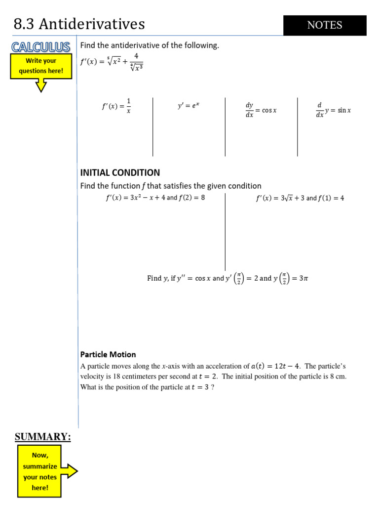 C 8.3 Packet | PDF | Mathematics | Calculus