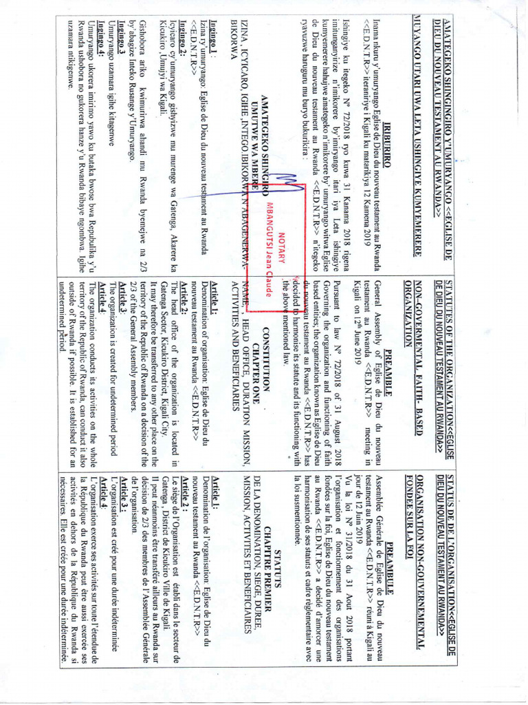 Corrected notarized statute pdf