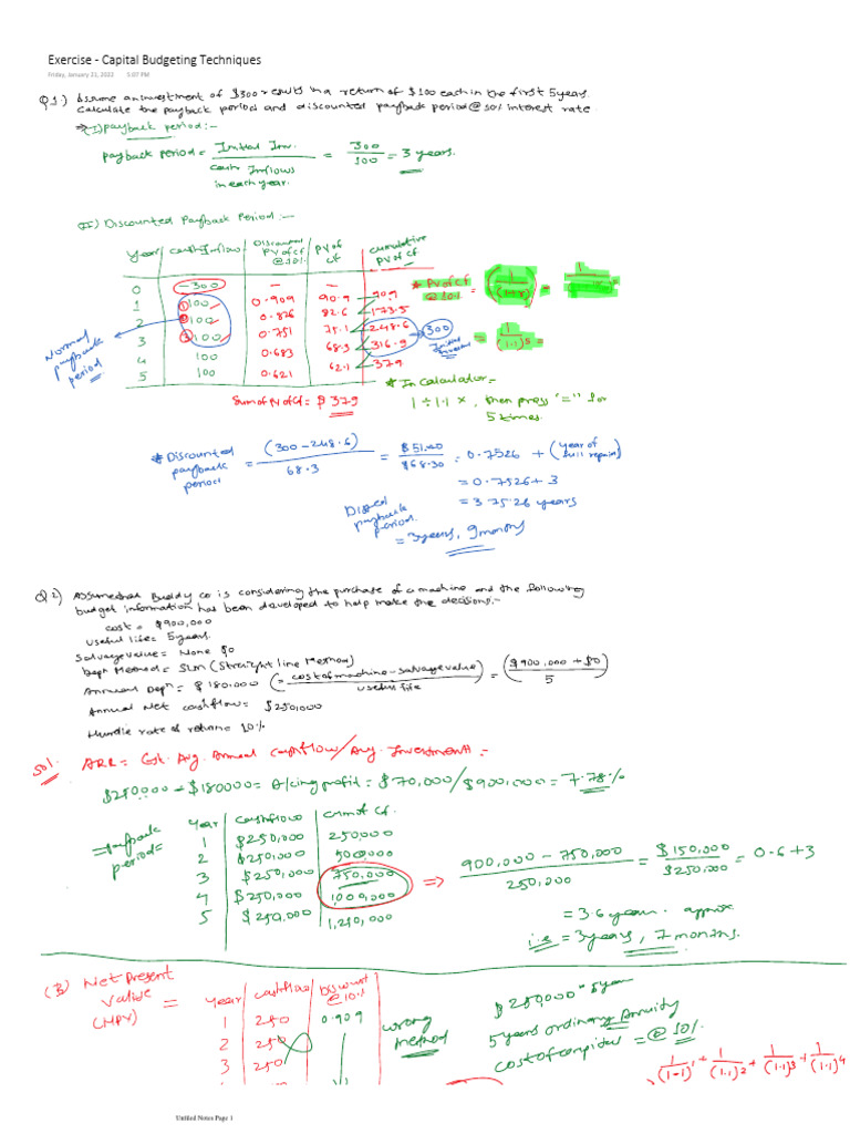 SOLVED PROBLEMS ON CAPITAL BUDGETING PDF visual data 7