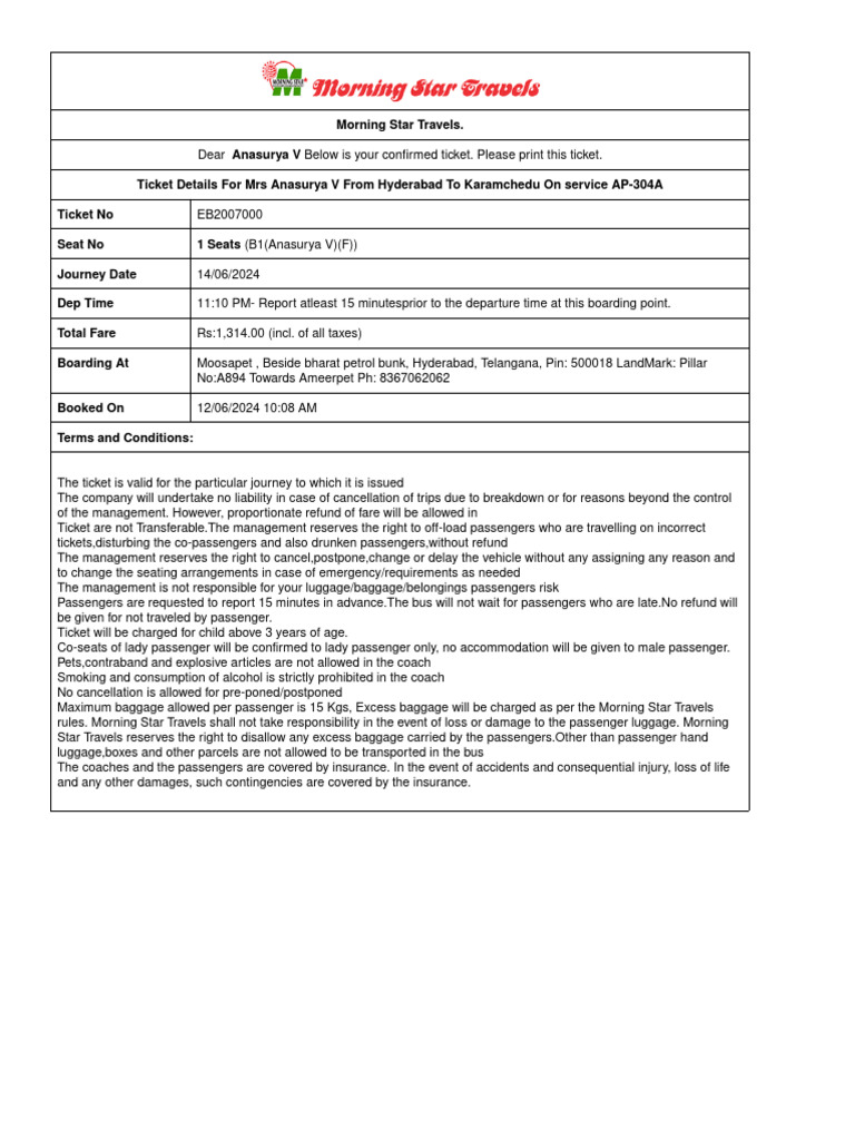 Ticket | PDF | Baggage | Transport