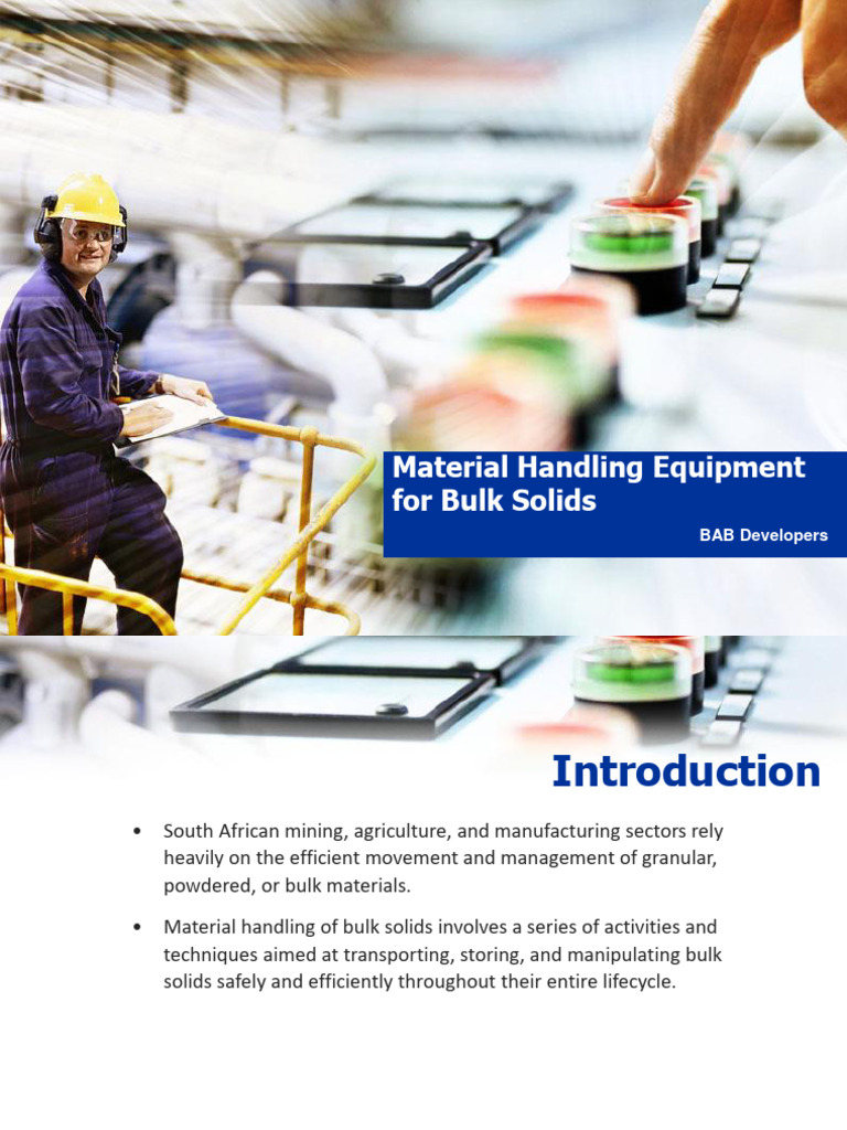 Bulk Solids Handling Equipment Guide | PDF | Valve | Mechanical Engineering