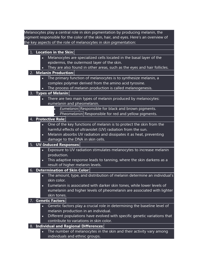 Ansers For Practice 6 | PDF | Human Skin Color | Biology