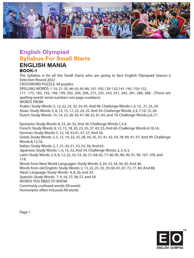 English olympiad syllabus for small starts bangladesh pdf stress