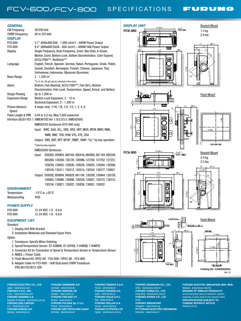 FCV-600 FCV-800 en | Download Free PDF | Electronics