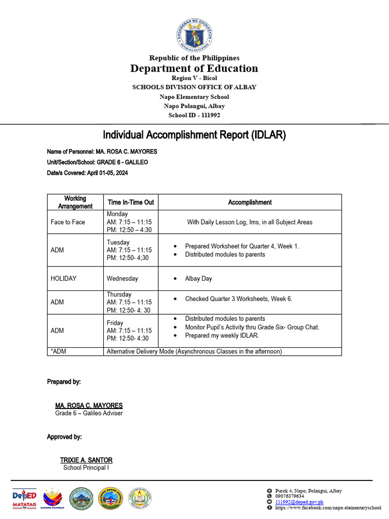 Mayores Idlar April 2024 | Download Free PDF | Philippines