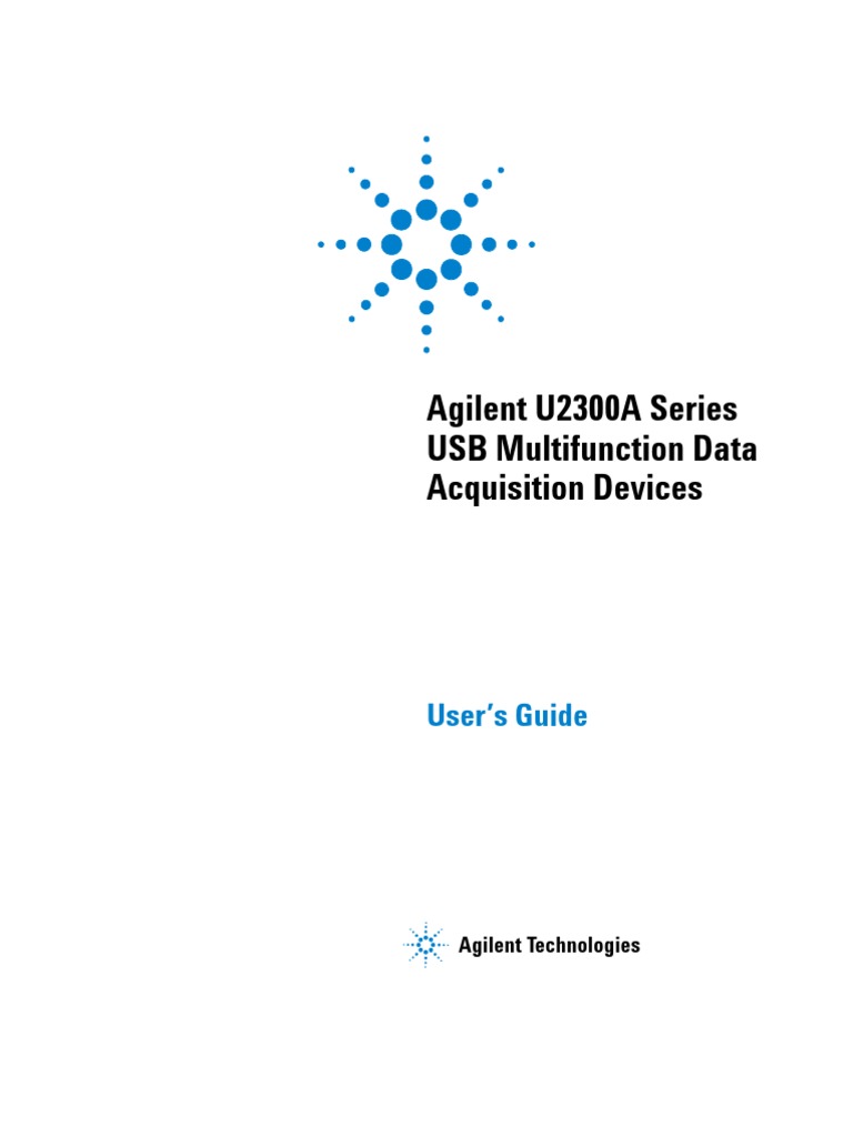 Agilent U2300A Series USB Multifunction Data Acquisition Devices PDF