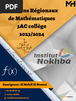 Devoir Surveillé Math 3AC Semestre 2 | PDF | Analyse mathématique ...