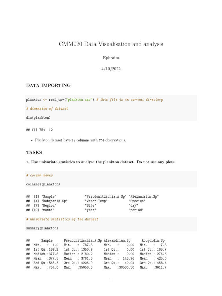 Descriptive stats and visualization pdf p value student s t test