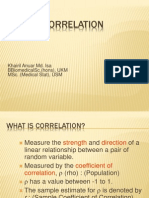 Correlation: Khairil Anuar Md. Isa Bbiomedicalsc. (Hons), Ukm Msc. (Medical Stat), Usm