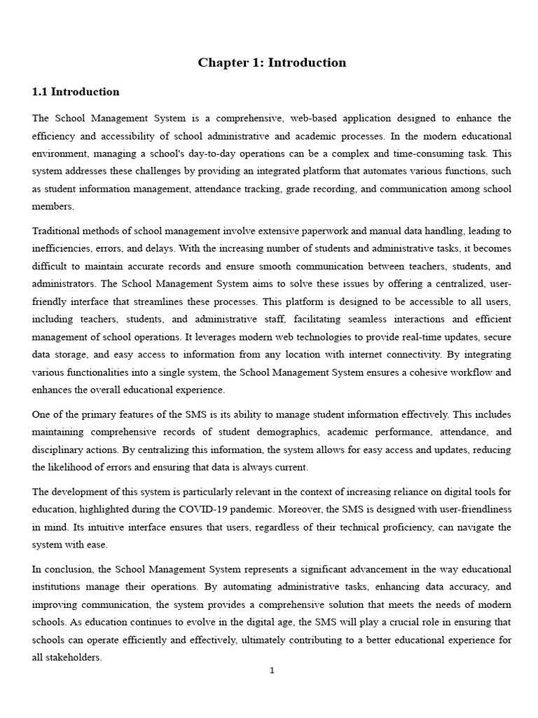 School Management System Overview | PDF | Software Development ...