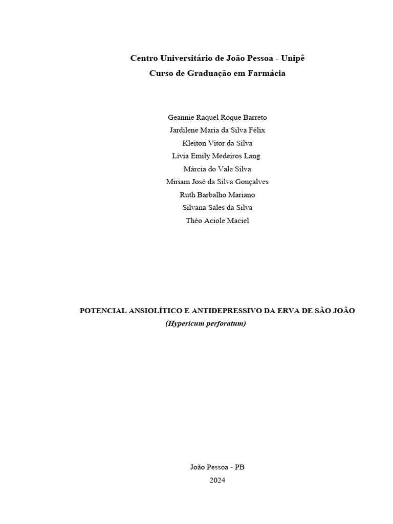 Artigo cient fico farmacognosia erva de s o jo o 1 2