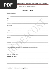 Practical Record Book of MHN For B SC Nursing 03-06-2024