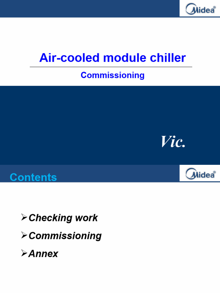 Air-Cooled Module Chiller Commissioning Guide | PDF | Air Conditioning ...