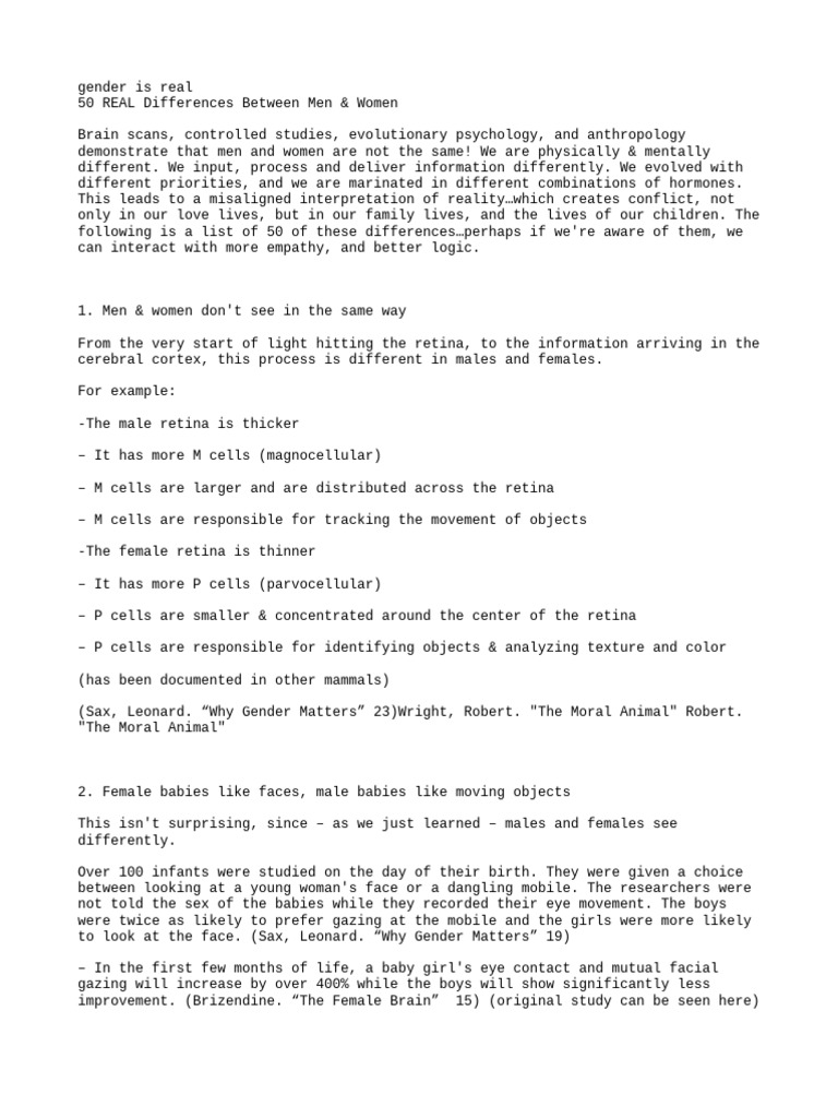 Differences between men and women pdf aggression empathy