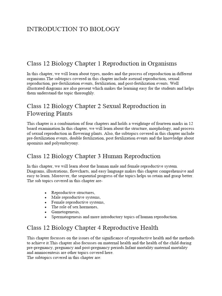 Introduction To Biology Pdf Gene Genetics