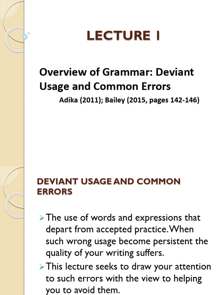 Common Grammar Errors Explained | PDF | Subject (Grammar) | Verb
