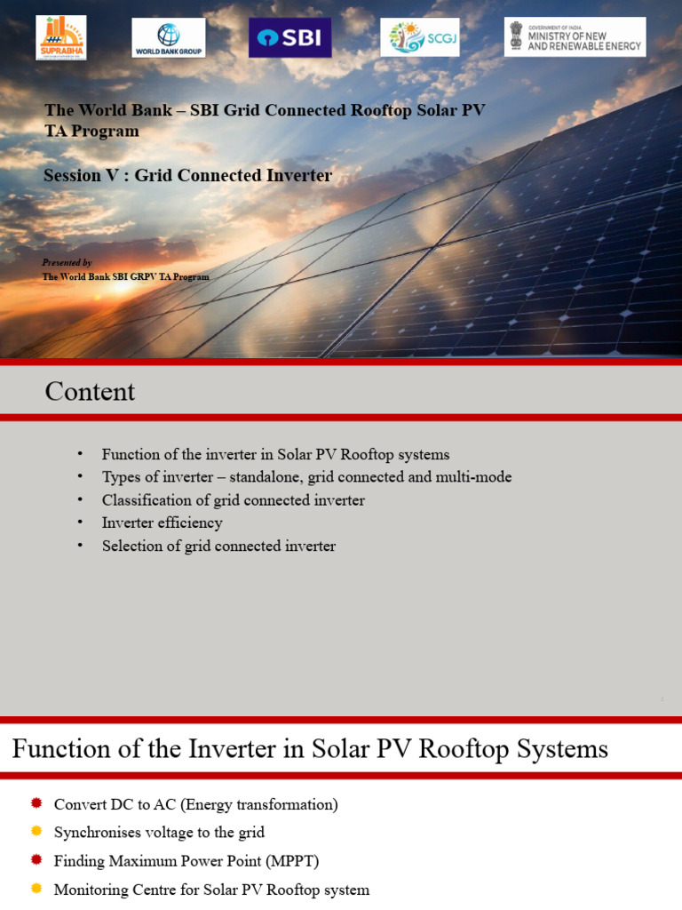Grid Connected Inverter Overview | PDF | Power Inverter | Photovoltaic ...