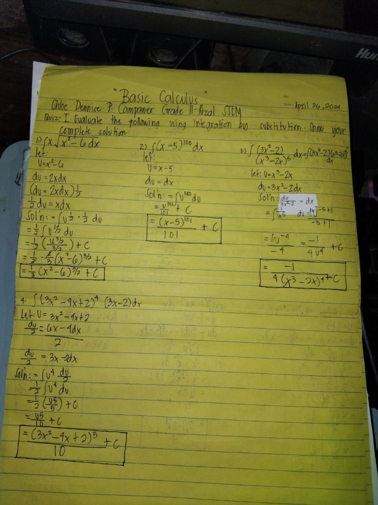 Integration by substitution pdf