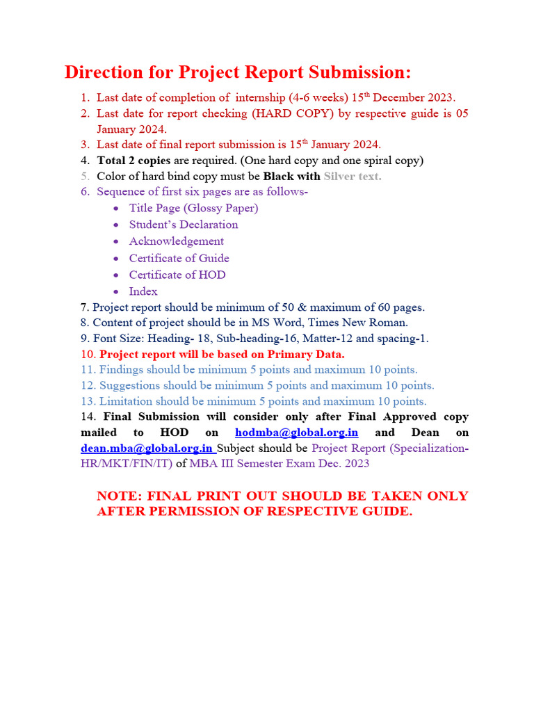 Project Report Format III Sem 2023 | PDF