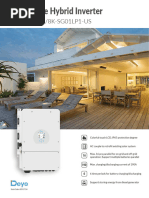 Deye 10kW Hybrid Inverter Specifications | PDF | Alternating Current ...