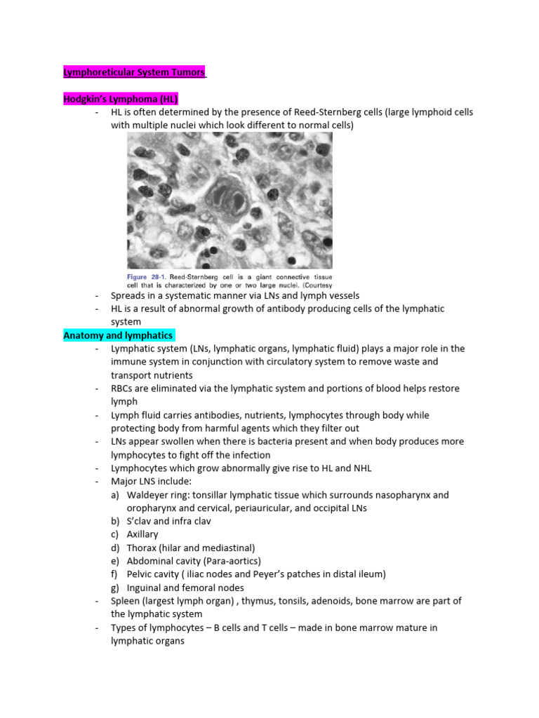 Lymphoma Leukemia Pdf Lymphatic System Leukemia