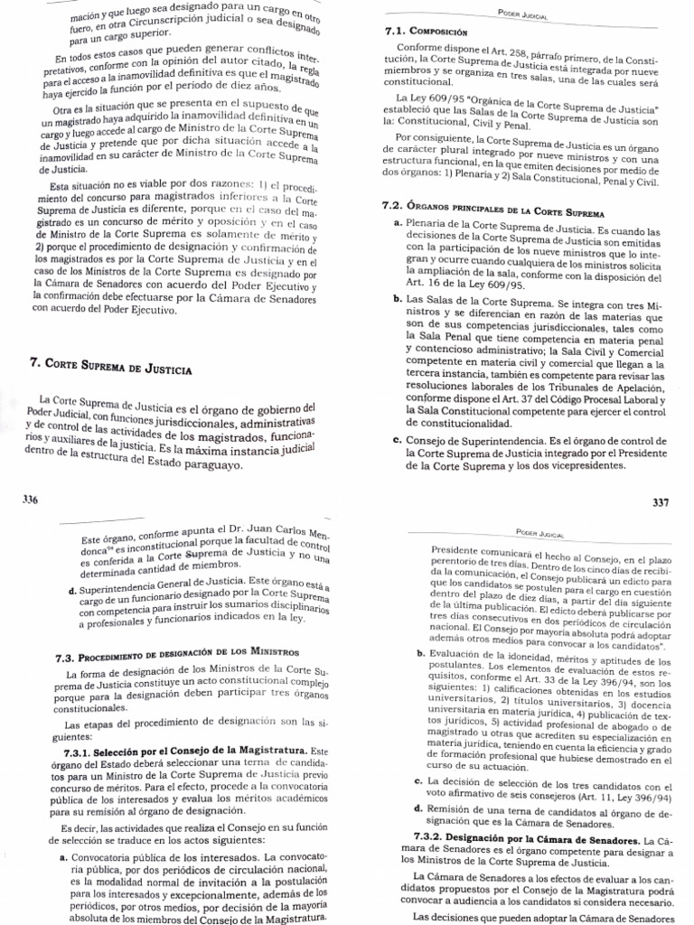 Estructura y Designación en la Corte Suprema | PDF | Judicaturas | Gobierno