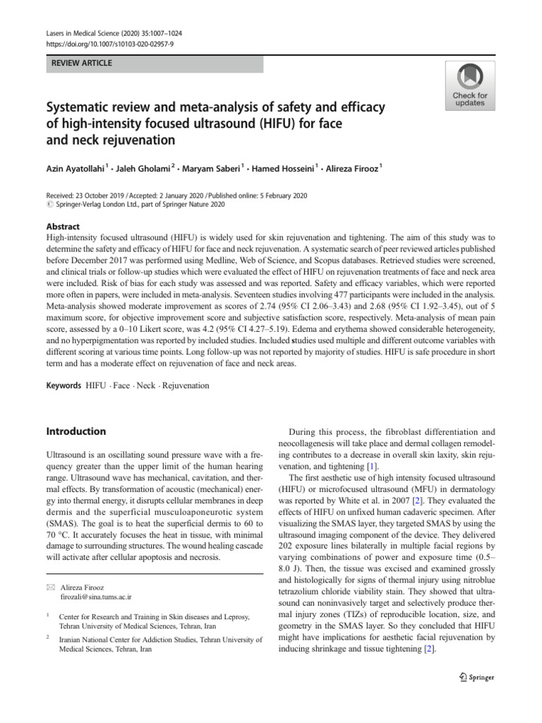 Systematic Review and Meta-Analysis of Safety and Efficacy of High ...