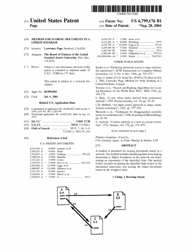 Document Scoring Method Patent | PDF | World Wide Web | Internet & Web