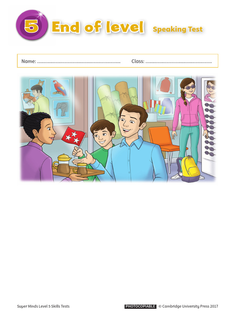 Super Minds Level 5 Speaking Test Guide | PDF