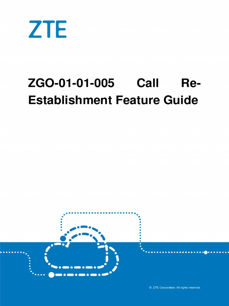 Call Re-Establishment Feature Guide | PDF | Information And ...