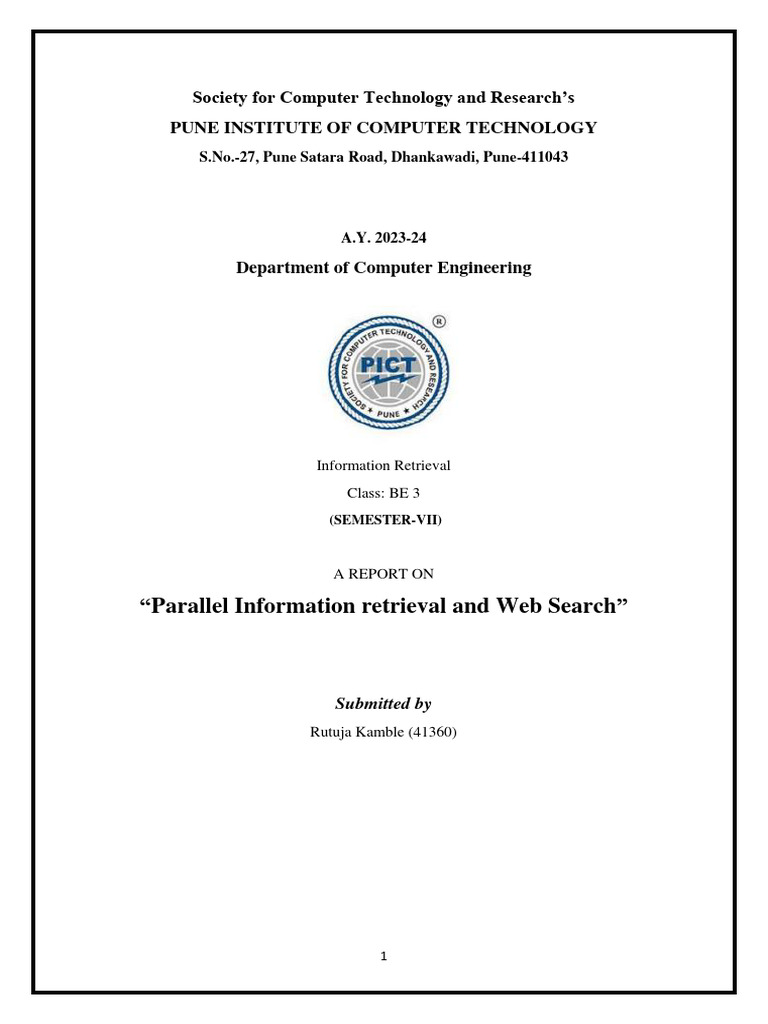 Parallel Information Retrieval & Web Search | PDF | World Wide Web ...