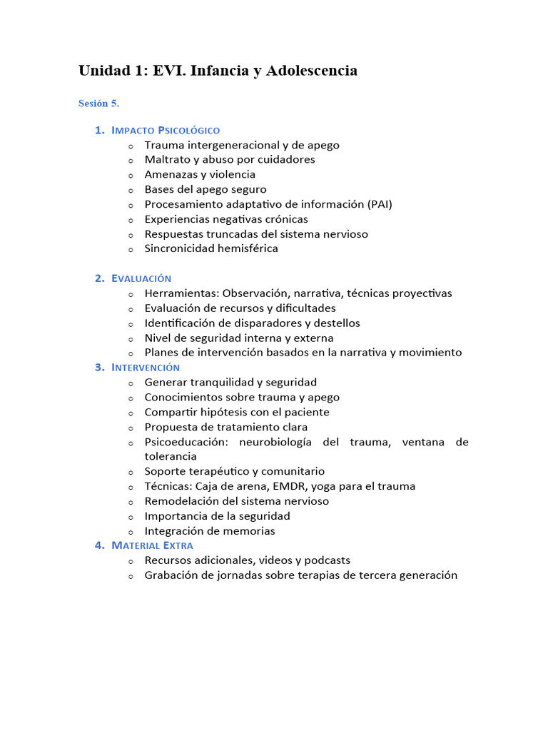 Impacto del Trauma en Infancia y Adolescencia | PDF | Trauma ...