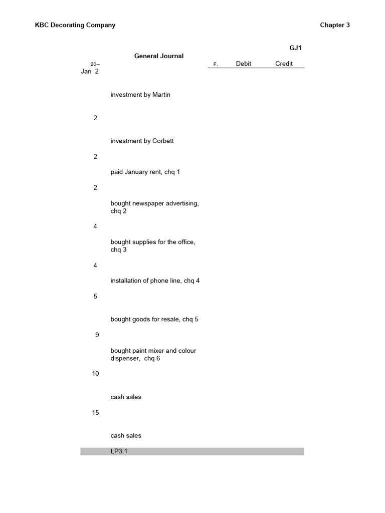 Chapter 9: Wallpaper Sales Overview | PDF | Debits And Credits ...